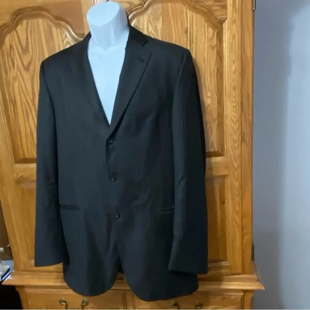 Burberry London 100% Wool Men’s Size 42 XLG Suit Jacket 3 Buttoned Blazer Jacket